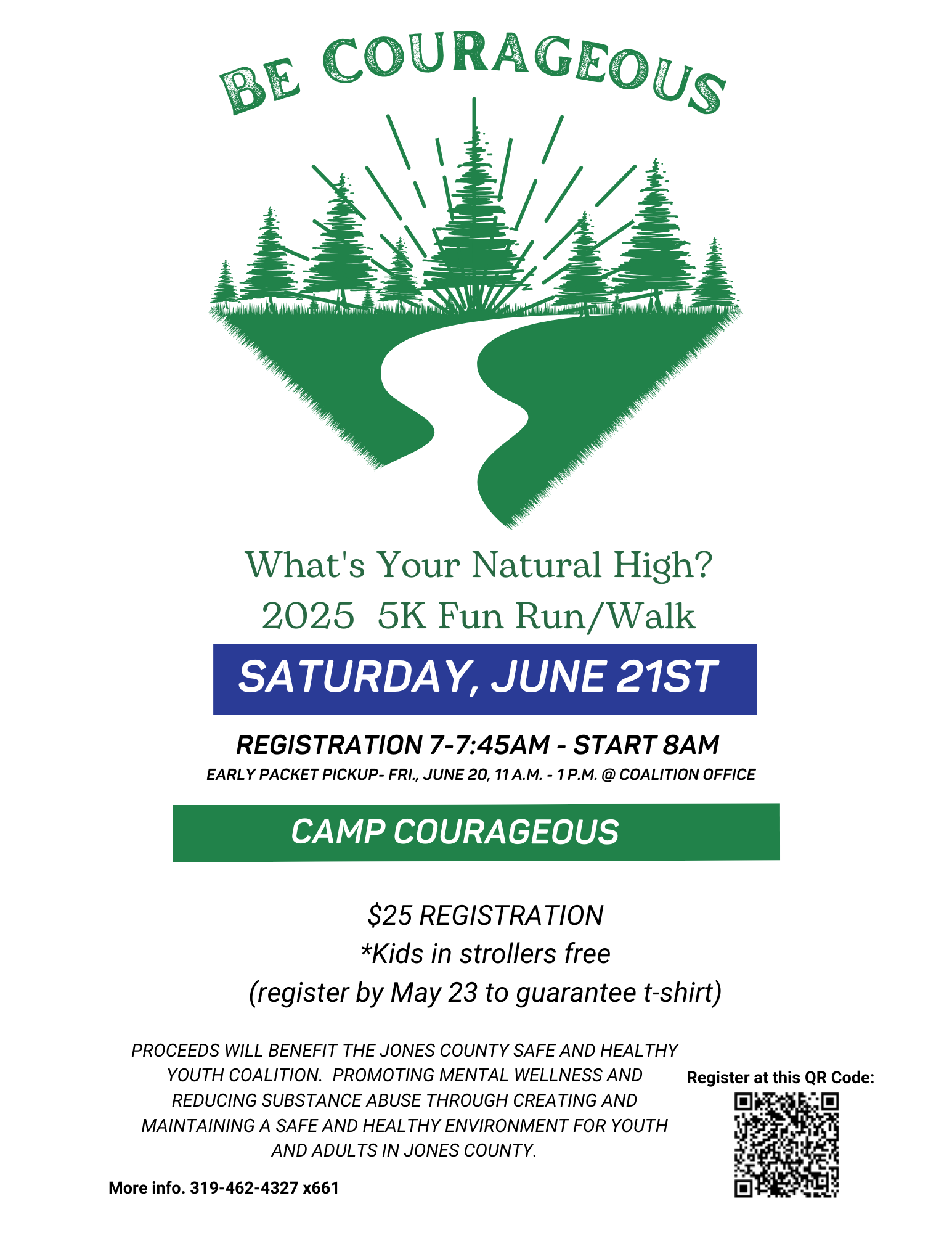 Coalition 2025 5K Run Walk “Be Courageous” What’s Your Natural High?